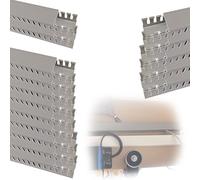 Cuttable Open Slot Wire Channel, Cord Concealer Organizer With Cover, Wire Duct Slot Wiring Raceway For Under Desk Industrial Cable Management(16 PCS,W X H 30mm X 30mm)