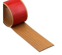 Cuttable PVC Transition Strip, Peel and Stick Threshold Strip, Floor Cover Strip for Wood Tile Carpet, Waterproof Flexible Door Threshold(Style B,1m (3.3ft))