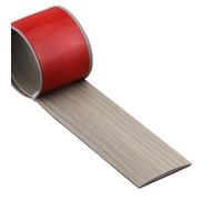 Cuttable PVC Transition Strip, Peel and Stick Threshold Strip, Floor Cover Strip for Wood Tile Carpet, Waterproof Flexible Door Threshold(Style C,1m (3.3ft))