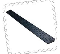 Cuttable Rubber Wheelchairfor Doorways/Driveways/Steps Non Slip Thresholdfor Sweeper Adjustable Height from 2/5" to 2" Ideal for Bathroom 39x4.3x1.8 Inches