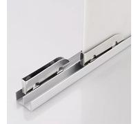 Cuttable Sliding Rail Track Set for Front Desk Display Cabinet Glass Door Sliding System with Upper & Lower Rails Partition Divider Hardware Kit (10.4ft/317cm) - Easy Installation & Space-Sa