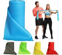 Cuttable TPE Latex Free Resistance Band Roll for Exercise Therapy | Yoga & Pilates, Physical Rehab, Home Gym Training, Blue, Latex Free
