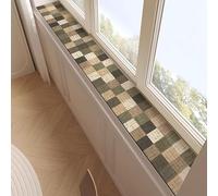 Cuttable Window Sill Cushion Non Skid, Thin Narrow Diatomaceous Earth Mat for Cat, Absorbent Quick Drying Bathroom Floor Mat Cushion Pad(Style B,48x18in(122x46cm))