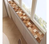 Cuttable Window Sill Cushion Non Skid, Thin Narrow Diatomaceous Earth Mat for Cat, Absorbent Quick Drying Bathroom Floor Mat Cushion Pad(Style A,44x16in(112x41cm))