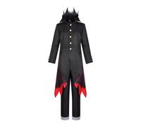 CUTTE DAN DA DAN Okarun Cosplay Costume Complete Set with Coat, Trousers and Wig | Anime Convention Outfit for Halloween & Cosplay Events (black,XXL)