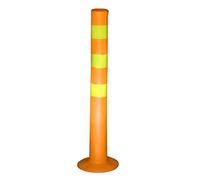 CUTTE Driveway Safety Bollards Post Flexible Delineator Traffic Safety Bollard Post for Expressways Parks Parking Spots Streets,75cm,1pcs