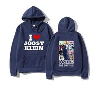 CUTTE Joost Klein Print Hoodie | I Love Joost Klein Graphic Pullover | Unisex Long Sleeve Fleece Sweatshirt (Naue,S)