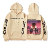 CUTTE Juice WRLD Inspired Hoodie | Legends Never Die 999 Graphic, Unisex Streetwear Pullover (Khaki,XS)