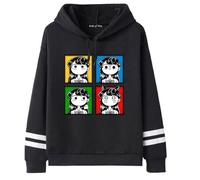 CUTTE Komi Can't Communicate Hoodie - Komi Shouko Graphic Print, Unisex Casual Anime Sweatshirt (Black 1,L)