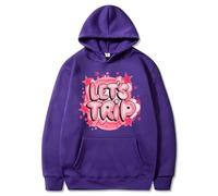CUTTE Let's Trip Airbrush Hoodie By Sturniolo Triplets, Long Sleeve Graphic Streetwear for Men and Women (9,S)