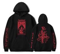 CUTTE Lorna Shore Hoodie | Red Wedding Dress Merch | Metalcore Band Sweatshirt | Men's Graphic Pullover (black,3XL)