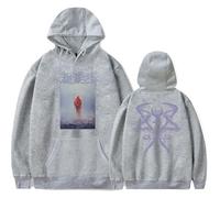 CUTTE Lorna Shore Oversized Hoodie | Men's Women's Graphic Pullover with Pockets | Rock Music Sweatshirt (A grey,XL)
