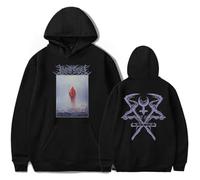 CUTTE Lorna Shore Oversized Hoodie | Men's Women's Graphic Pullover with Pockets | Rock Music Sweatshirt (A black,XXL)