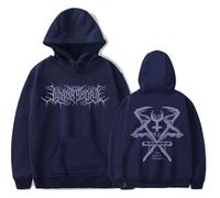 CUTTE Lorna Shore Oversized Hoodie | Men's Women's Graphic Pullover with Pockets | Rock Music Sweatshirt (navy blue,3XL)