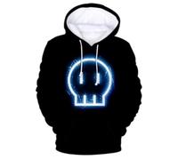 CUTTE Murder Drones Official Hoodie | 3D Print Cosplay Oversized Unisex | Anime Streetwear Graphic Pullover (YX2270,L)