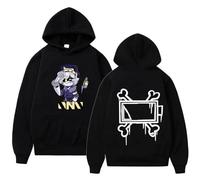 CUTTE Murder Drones Serial Designation N Hoodie - Unisex Oversized Fleece Pullover, Couple Matching Streetwear (black,S)