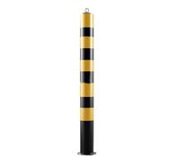 CUTTE Safety Bollard Post Driveway Security Post Barrier Traffic Delineator Posts for Schools Hospitals Parking Lot Removable Channelizer Cone,1200mm(B)