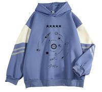 CUTTE Stray Kids 5-STAR Hoodie, MANIAC NOEASY MIROH Tour Pullover, Y2K Oversized Zip Up with Hyunjin Han Felix Jisung Designs, Unisex Harajuku Streetwear (denim blue,S)