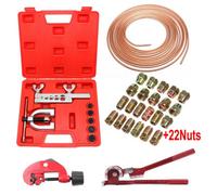 Cutter Bender 3/16" Unions Nuts Brake Lines Repair Kit Copper Pipe Flaring Tool