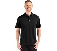 Cutter & Buck Advantage Refresh Epic Confidence Recycled Mens Big & Tall Tri-Blend Pique Polo, Black, 4X Tall
