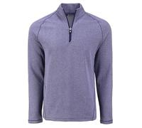 Cutter & Buck Peshastin Eco Fleece Recycled Mens Half Zip Pullover, College Purple Heather, L