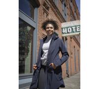 Cutter & Buck Wedderburn Longer Ladies Jacket | Waterproof | Hooded | Navy/Black | XS-2XL