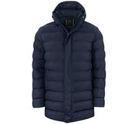 Cutter & Buck Wenatchee Mens Padded Puffer Jacket | Hood | Navy/Black | S-4XL
