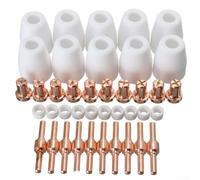 Cutter Consumables, 40Pcs Air Plasma Cutting Machine Extended Suction Head, For PT-31 LG-40 Torch CUT-40 50 Replacement Tips