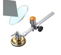 Cutter for Glass Circles | Robust Precision Cup | Cutter for Artistic Glass with Handle - for Construction, DIY, Glass Mirror Repair DIY