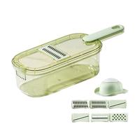 Cutter for the kitchen, fruit cutter, vegetable chopper with storage container, for potatoes, carrots, salad, preparation, BBQ, camping, outdoor