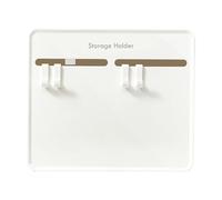 Cutter Holder for the Wall - with Hooks for Dish Storage and Cutlery Organisation, with Hook Cutter Storage Rack for Peelers, Tea Towels, Sponges, Brushes, Tableware in Kitchen and