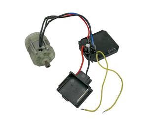 Cutter Motor Controller Assembly, Brushless Replacement Part with Board, Leads, and Gear Shaft for Small Electric Cutter Repair Jobs Compact Motor Pruning Chain Controller Board Repair Component Gear