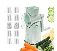 Cutter, Rotating Cheese Grater Cutter for Kitchen - Chopper for Onion Tomato Carrot Cucumber Cabbage Nut