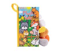 Cutties and Giggles Baby Cloth Books Set, Interactive Animal Tales with Textured Tails, Educational First Books for Infants and Toddlers (Plush Tails)