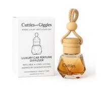 Cutties and Giggles Luxury Car Perfume Diffuser, Refillable, Vegan-Friendly, Designer-Inspired by Baccarat Rough 540 Scent, Handmade in UK, Long-Lasting, Glass Bottle Diffuser for Cars & Homes