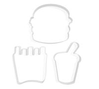 Cutting About Cookie Cutters Fast Food Burger, Fries & Drink Cookie Cutter Pack