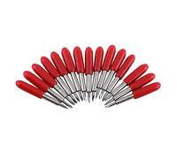 Cutting Blade 15pcs 45° 2mm Die-Cutting & Embossing Die-Cut Machines Roland Cemented Carbide Lettering Replacement Knife for Plotter Vinyl Cutter with Red Cap