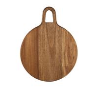 Cutting Board Acacia Wood Chopping Round Handled Board Serve Food Worktop Saver