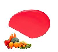 Cutting Board for Kitchen Countertop, Chopping Board for Apartment Essentials, Dishwasher Safe TPU Serving Tray for Meat and Cheese, Modern Kitchen Decor (Red A S)
