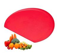 Cutting Board for Kitchen Countertop, Chopping Board for Apartment Essentials, Dishwasher Safe TPU Serving Tray for Meat and Cheese, Modern Kitchen Decor (Red B M)