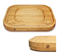 Cutting Board for Meat Thick Large Heavy Carving Board with Juice Groove, Butcher Block & Chopping Board Wooden Bamboo Board - Great for Steaks Chops Chicken Lamb Pork Beef