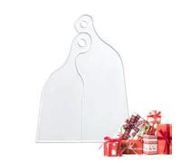 Cutting Board Handle Template - Transparent Acrylic Guide, Router Template Tool with Smooth Edge Design | Reusable Layout Pattern for Trays Charcuterie Art and Functional Wood Projects