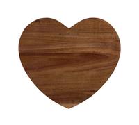Cutting Board Heart Shaped Acacia Chop Slice Dice Serve Prep Board Reversible