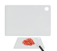 Cutting Board - Kitchen Chopping Board | Cutting Board with Handle | Fruit Chopping Board | Large Chopping Boards | Non-Slip Feet and Garlic Press Grove | Anti-Slip Chopping Block for Meat Vegetable