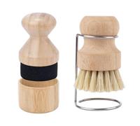Cutting Board Oil Wax Applicator and Scrub Brush, Butcher Block Wax Applicator with Lid & Drain Rack Mineral Oil Wax Applicator for Wooden Butcher Blocks Spoons Utensils