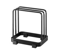 Cutting Board Organizer,Cutting Board Holder Rack,Layered Cutting Board RackVertical Finishing Storage Drain Tray,Dish Drying Shelf(black)
