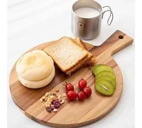 Cutting Board Pizza Tray, Multipurpose Acacia Wood Pizza Tray, 16 Inch Reversible Cutting Board With Hook For Pizza About 10 To 12 Inches, Can Hold Pizza, Crackers, Bread, Cheese, And Meats