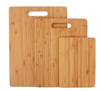 Cutting Board Set of 3 Wooden Chopping Boards and Serving Trays Kitchen Countertop Food Prep Bread Meat Vegetables Fruit Cutting Boards Home Office