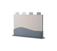 Cutting Board Set of 4, Cutting Mats Plastic Cutting Boards with Storage Stand Colorful Chopping Board Preventing Cross-Contamination for Kitchen