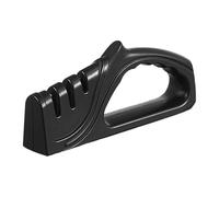 Cutting Board Sharpener Tool - Soft Scissor Sharpened Tool | 3 Stage Rubber Handle Cutter | Black Coarse Guard with Stable Non Slip Base | Ergonom Design Scissor Accessories